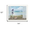 HomeRoots Irises on Windowsill White Framed Print Wall Art - 3 of 4