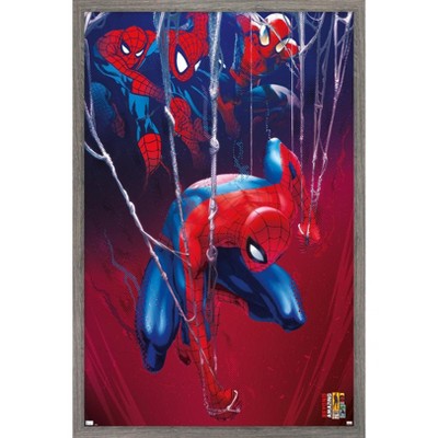 Trends International Marvel Comics Spider-Man: Beyond Amazing - In The Webs Framed Wall Poster Prints