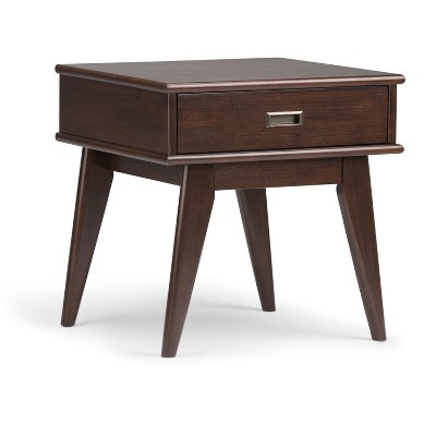 Tierney Solid Hardwood Mid Century Side Table - Wyndenhall