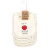 Touched by Nature Baby Organic Cotton Bibs 5pk, Tomatoes, One Size - 2 of 2