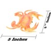 Collectible Wildlife Gifts | Crab, Orange Crab,  Rubber, Crustaceans, Realistic, Hand Painted,  Figurine,  Gift,         5 1/2"        F3481 B125 - 2 of 4