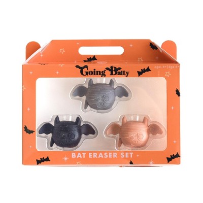 Daydream Society - Going Batty Halloween Erasers - Set of 3