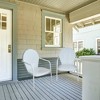 Northlight 34-Inch Outdoor Retro Tulip Steel Armchair, White - 2 of 4