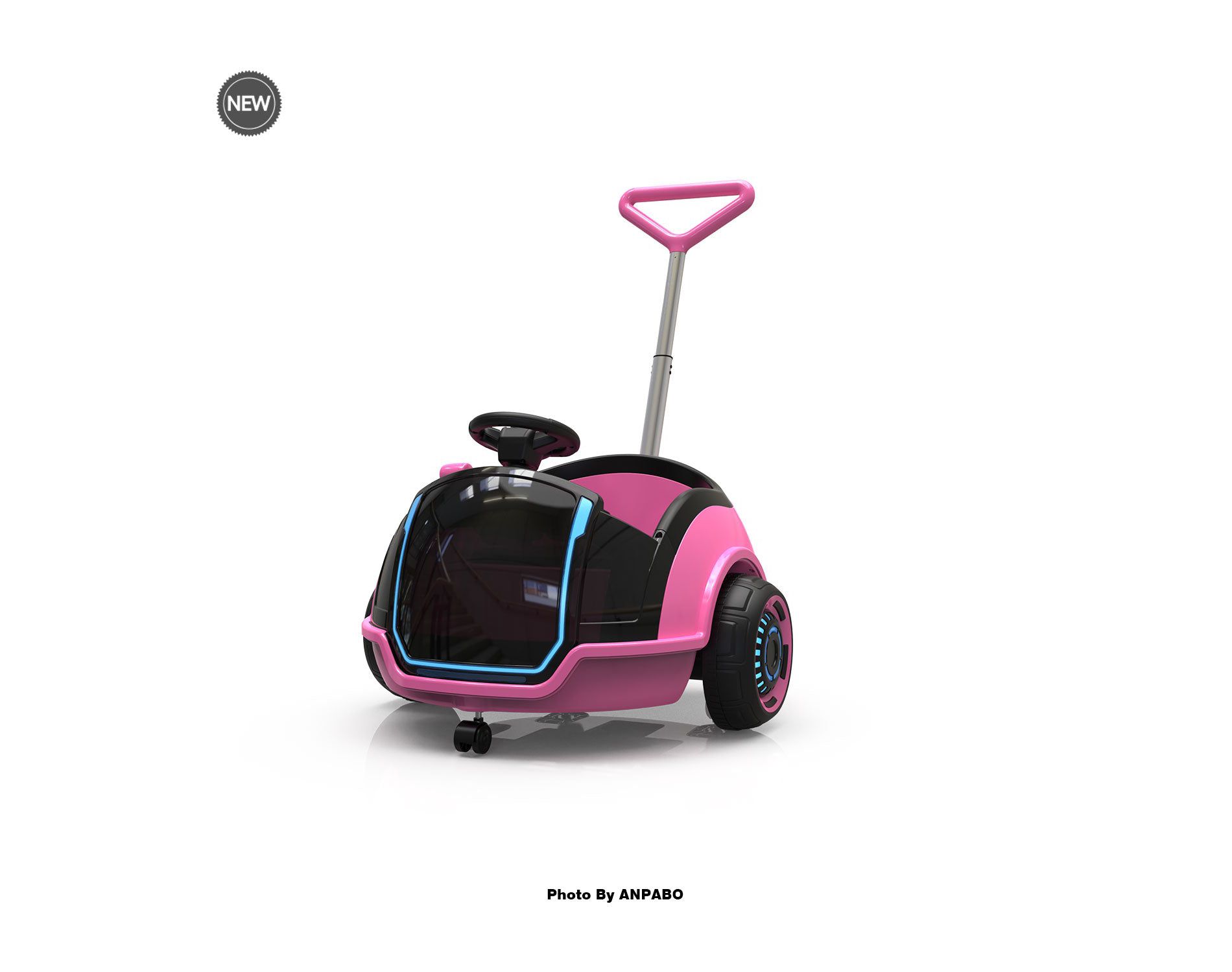 12V 3-In-1 Ride On Car Designed to Grow With Your Child-pink