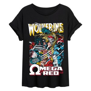 Women's - Marvel - Wolverine V Ored Oversized Graphic T-Shirt - 1 of 4