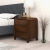 Gulches Retro Charm Nightstand - Mid Century Modern 3-Drawer Bedside Table - 3 of 4