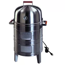 Americana 5025 Charcoal Stainless Steel Water Smoker - Meco