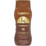 Coppertone Tanning Sunscreen Lotion - Water Resistant Sunscreen - SPF 15 - 8 fl oz