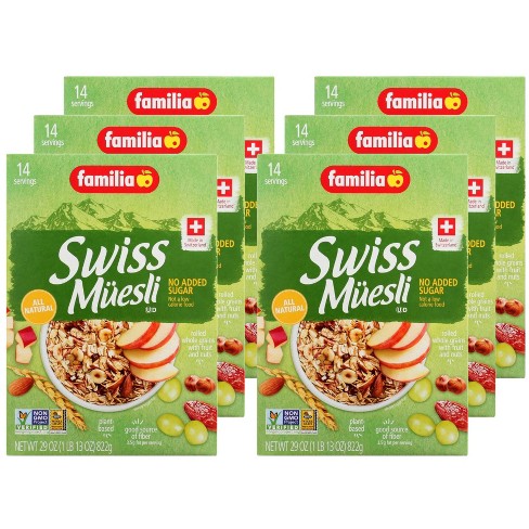  Familia Swiss Muesli Cereal, 6 x 29oz Multipack, No Added  Sugar, 29 Ounce (Pack of 6): Breakfast Mueslis