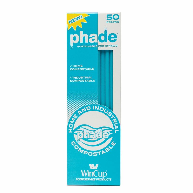 Phade Marine Biodegradeable Straws - 50ct, 1 of 2