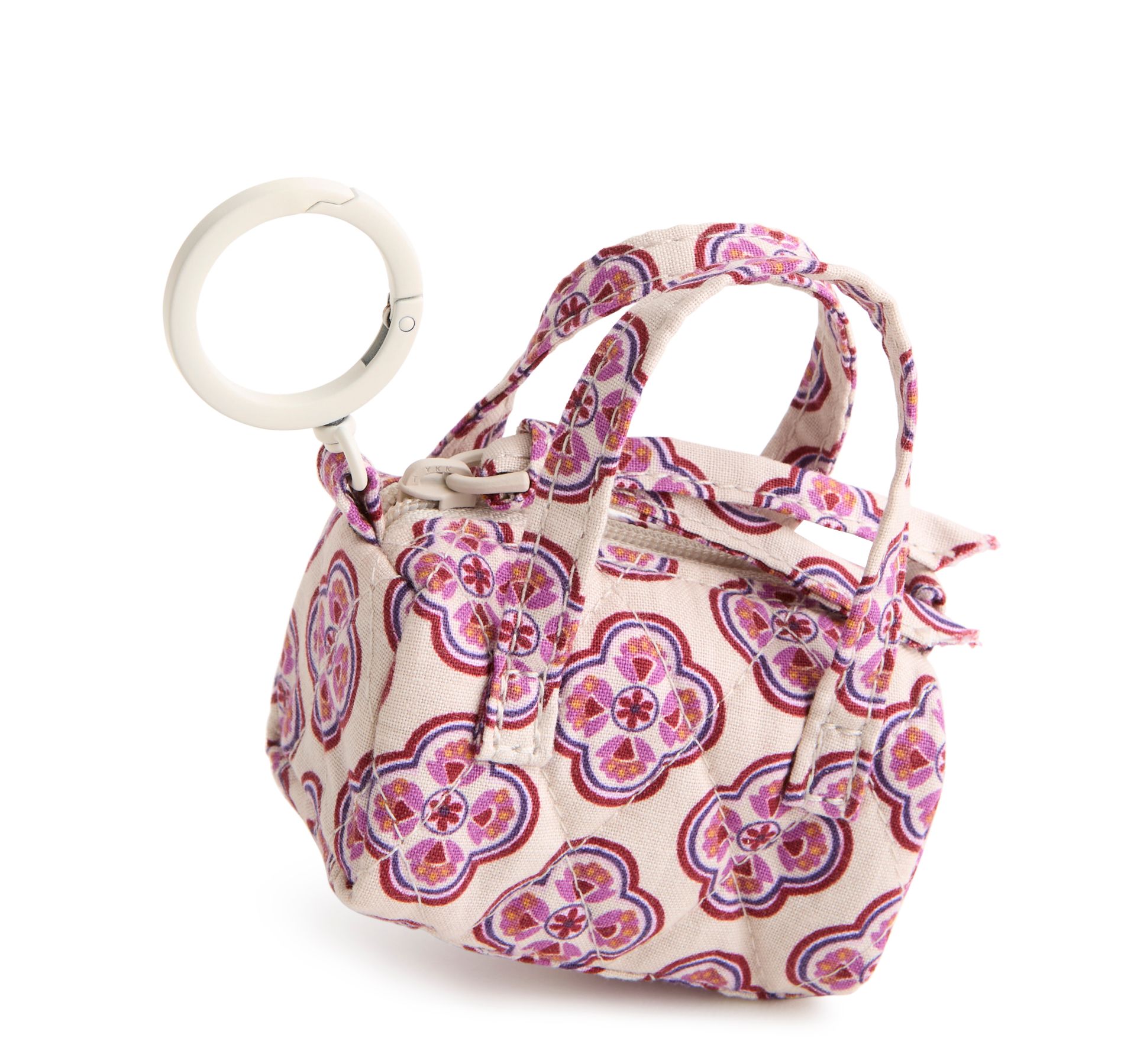 Vera Bradley Women's Outlet Cotton Essential Duffel Bag Charm Lavender Geo