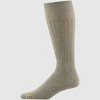 Goldtoe Signature Collection Men's Fit Rib Crew Socks 3pk - Navy Blue/Blue Denim/Khaki 6-12.5 - 4 of 4