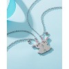 Best Friend Pendants Jewelry BFF Necklace 2 Gifts Matching Friendship Necklaces for 2 Teen Boys Girls Bestie Sister. - 4 of 4