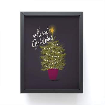 Joy Laforme Merry Christmas Little Tree Framed Mini Art Print - Society6