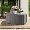 BI&SEA 230 Gallon Waterproof Deck Box-248,Lockable Resin Storage Box for Patio Furniture Cushions Garden Tools and Outdoor Delivery Storage - 2 of 4