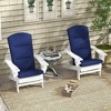 Resenkos Patio Chair Cushions, Outdoor Chair Pads,Outdoor Chair Cushions for Adirondack Chair, Replacement Cushions, Blue - 3 of 4