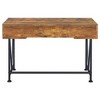 PAGED Home Office Desk 43" L Modern Writing Desk with 2 Storage Shelves and Wooden Desktop for Office, Study - 4 of 4