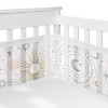 Sweet Jojo Designs Crib Bedding + BreathableBaby Breathable Mesh Liner Anti Bumper Pad Girl Celestial Pink Gold and Grey - 6pcs - 3 of 4