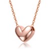 Guili Minimalist Heart Pendant Necklace in White, Gold, or Rose Gold – Delicate, Versatile Accessory for Layering or as a Sentimental Gift - 2 of 2