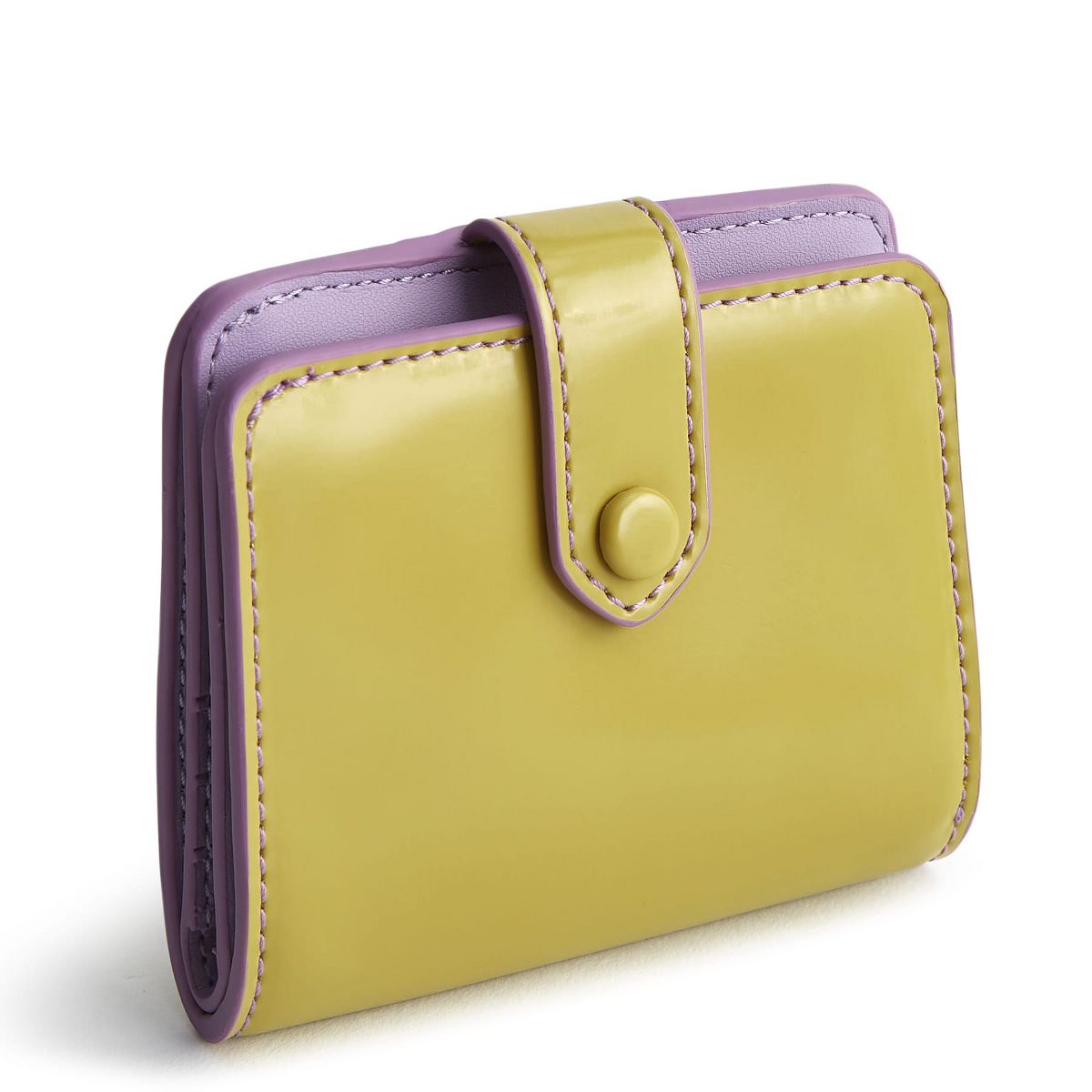 Vera Bradley Women's Patent Faux Leather Small Tab Wallet