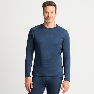 Lands' End Men's Long Sleeve Crew Neck Expedition Thermaskin Long Underwear Top - 1 of 4