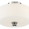 Crystorama Lighting Travis 2 - Light Flush Mount in  Polished Nickel - 4 of 4