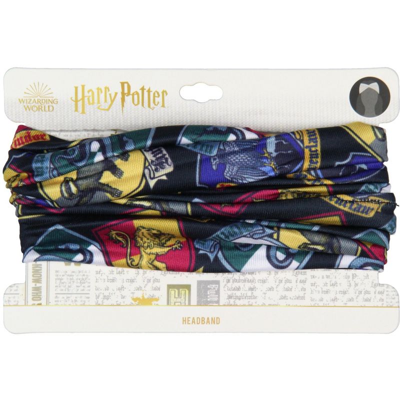 Harry Potter Hogwarts House Crest Stretch Headband Hair Accessories Green, 4 of 5
