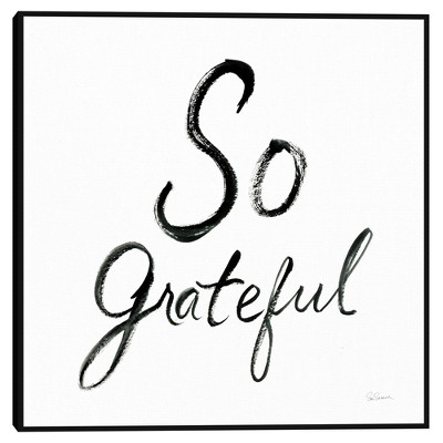 So Grateful By Sue Schlabach Framed Canvas Art Print - Masterpiece Art Gallery