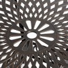 Gardenised Indoor and Outdoor Bronze Dinning Table Bistro Patio Cast Aluminum. - 3 of 4