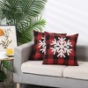 Unique Bargains Plaid Print Decorative Farmhouse Pillowcase 2 Pcs - image 3 of 4