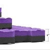 Xspec 1" Extra Thick Reversible EVA Foam Gym Mats 12 pcs 48 Sq Ft, Black/Purple - image 3 of 4