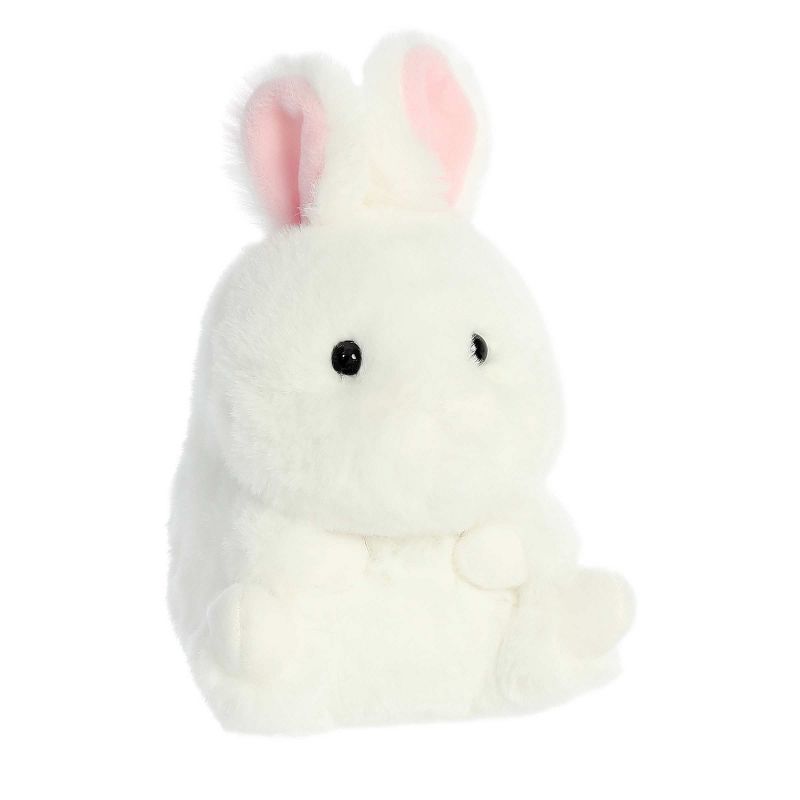 Aurora Mini Bunbun Bunny Rolly Pet Round Stuffed Animal White 5", 2 of 5