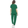 MediChic Womens 8-Pocket Scrubs Set- Mock Neck with 4-Pocket Jogger Scrub Pants - 3 of 4