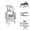 TIRAMISUBEST Nightstand - White Mobile File Cabinet - 3 of 4