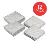 Trio Home All Purpose Microfiber Waffle cloth, Ultra Absorbent, Reusable, Washable, lint Free, Kitchen, bathroom, Cars, Window - 12"x12" - 3 of 4