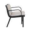 Christopher Knight Home Gunda 54" Outdoor Polypropylene Loveseat with Water-Resistant Cushion - 4 of 4