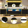 Sapphtopaz Modern TV Stand for TVs Up to 80" with 2 Shelves & LED TV Console with 2 Drawers & Cabinets Entertainment Center for Living Room - 4 of 4