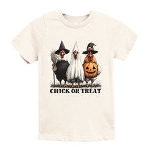 Chick or Treat Halloween Chickens - Youth Short Sleeve Graphic T-Shirt and Toddler Short Sleeve Graphic T-Shirt - 1 of 4