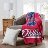 MLB Philadelphia Phillies 50 x 60 Raschel Throw Blanket - 2 of 3