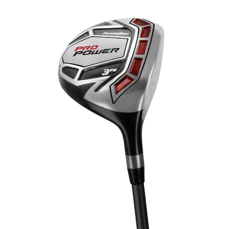 PowerBilt Pro Power Golf Set w/ Driver, Wood, Irons, Putter, Bag - Steel +1, 3 of 9