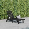 Flash Furniture Monterey Adjustable Adirondack Lounger with Cup Holder- All-Weather Indoor/Outdoor HDPE Lounge Chair - 2 of 4