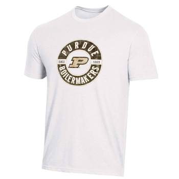 NCAA Purdue Boilermakers Men's White Biblend T-Shirt