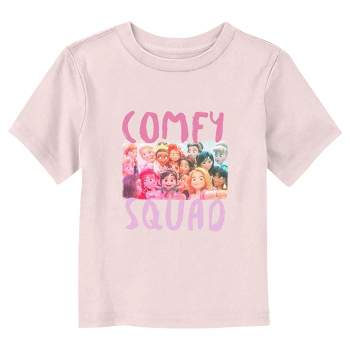 Ralph Breaks the Internet Comfy Squad Photo  T-Shirt - Light Pink - 3T