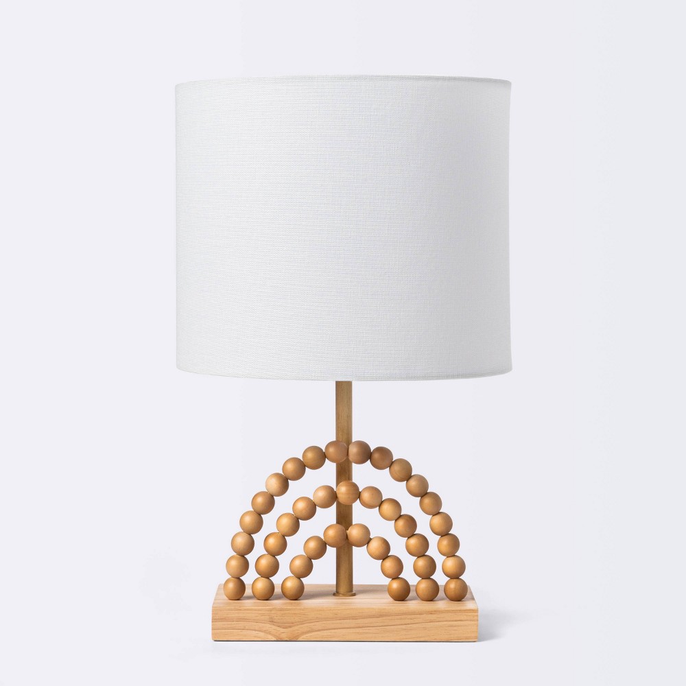 Photos - Floodlight / Street Light Novelty Wood Rainbow Table Lamp - Light Wood - Cloud Island™