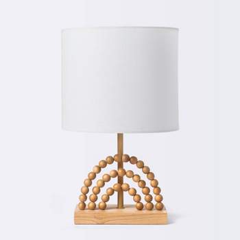 Novelty Wood Rainbow Table Lamp - Light Wood - Cloud Island™