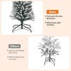 Flocked Christmas Tree - 7.5-Foot Snow Scene with Sturdy Metal Stand, Suitable for Home, Office, Indoor and Outdoor Use - 4 of 4