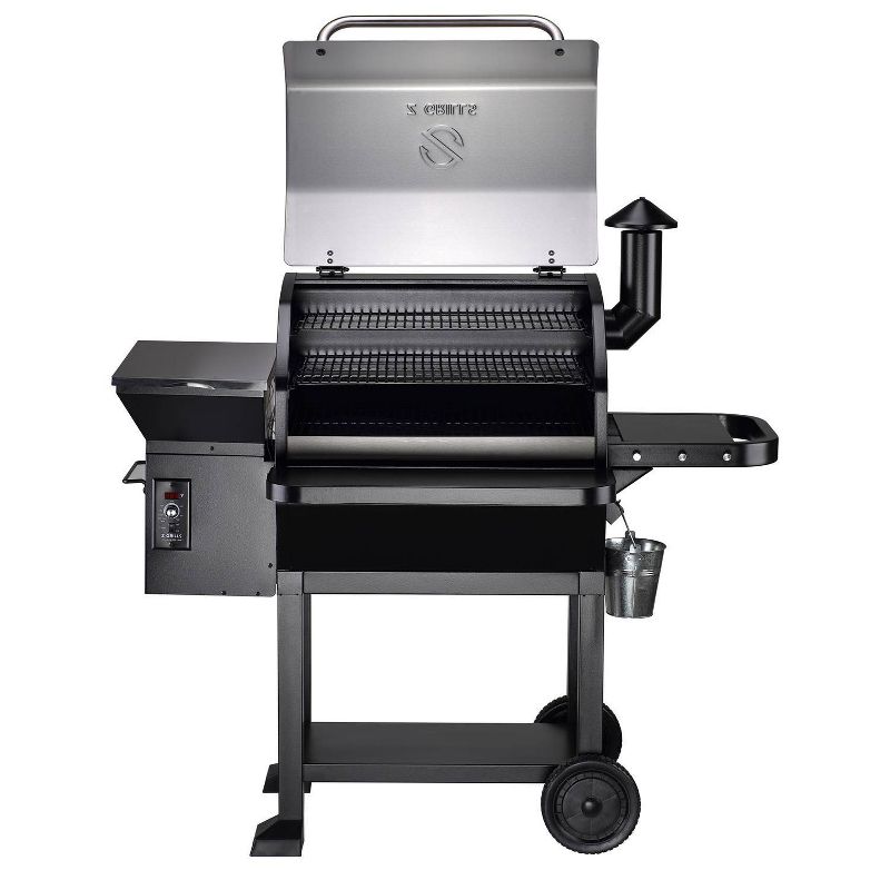 ZPG-10002B2E Wood Pellet Grill BBQ Smoker Digital Control with Cover - Silver - Z Grills, 5 of 10