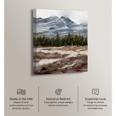 February Rocks Landscape Gallery Wrapped Canvas Art, 20" x 24"