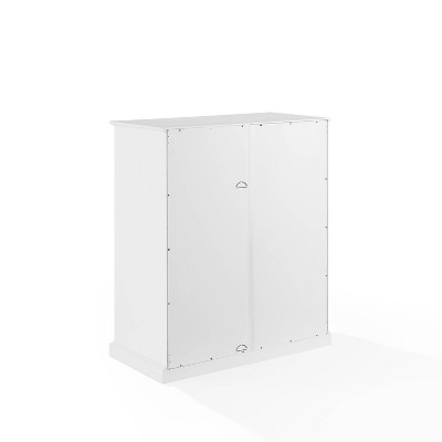 Cecily Black and White MDF Freestanding Office Storage Cabinet