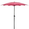 Northlight 8.85ft Outdoor Patio Lotus Umbrella with Hand Crank, Pink - 4 of 4